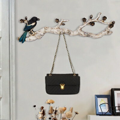 美式裝飾鑰匙掛鉤壁掛小鳥創意門口墻上藝術復古墻壁玄關衣帽架 雙十一購物節