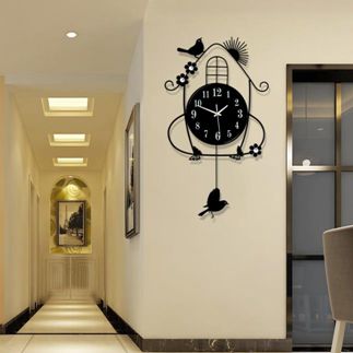 鐘表掛鐘客廳創意簡約歐式現代田園時鐘掛表臥室 AW14676 雙十一購物節