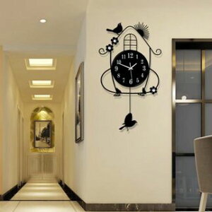 鐘表掛鐘客廳創意簡約歐式現代田園時鐘掛表臥室 AW14676 雙十一購物節