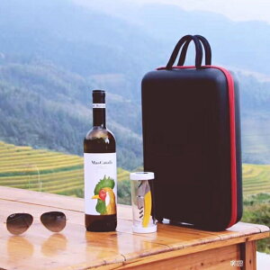 時尚多彩紅酒EVA酒包 芯銳禮盒包裝盒 雙支皮盒 防水保溫 雙十一購物節