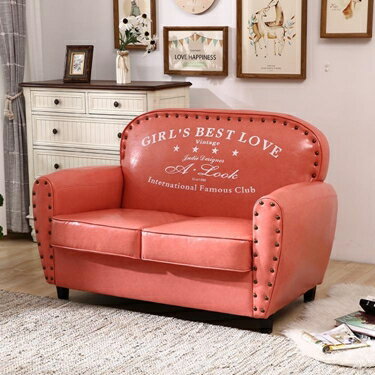 沙發 美式布藝沙發小戶型雙人三人服裝店鋪歐式復古簡易單人小沙發組合 雙十一購物節