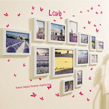 照片牆 臥室裝飾歐式13框照片墻創意相框墻組合相片墻客廳韓式懸掛 雙十一購物節