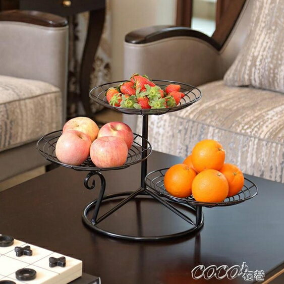 果盤 多層水果盤客廳三層水果盆果盤歐式家用簡約現代創意水果籃 雙十一購物節