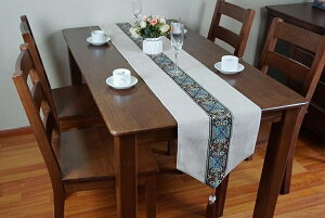 訂製歐式美式桌旗簡約新中式奢華現代餐墊裝飾布藝桌巾茶幾旗桌墊桌旗 雙十一購物節