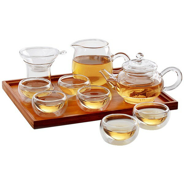 茶具耐熱高溫玻璃功夫茶具套裝玻璃茶壺整套泡茶壺過濾紅茶具普洱茶杯 雙十一購物節