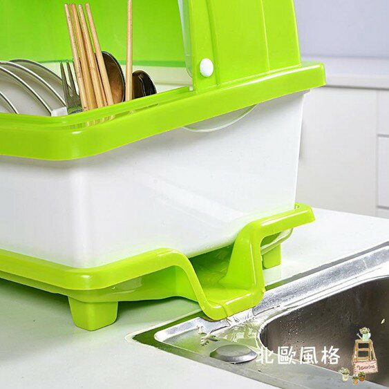 碗箱放碗架廚房裝碗筷收納盒帶蓋收納箱大號瀝水架家用塑料碗櫃置物架 雙十一購物節