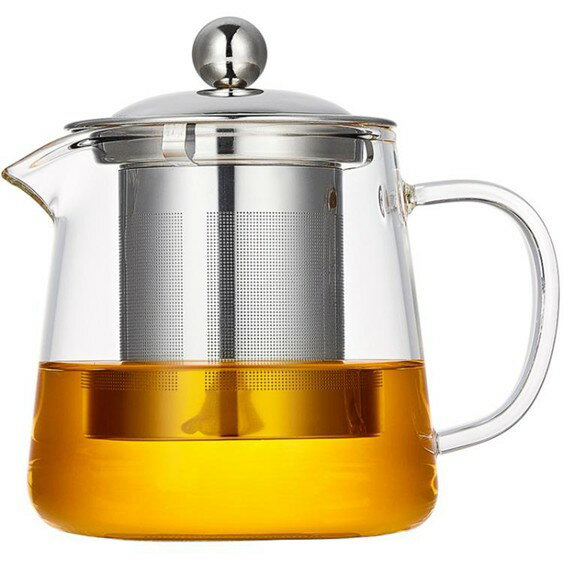 泡茶壺玻璃茶壺耐高溫加厚泡茶壺不銹鋼過濾耐熱玻璃水壺花茶壺 雙十一購物節