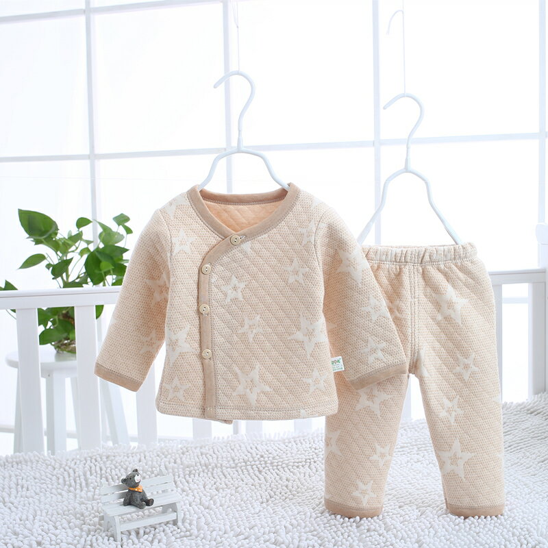 新生嬰兒保暖內衣套裝初生衣服秋季冬款保暖純棉0出3寶寶6個月1歲
