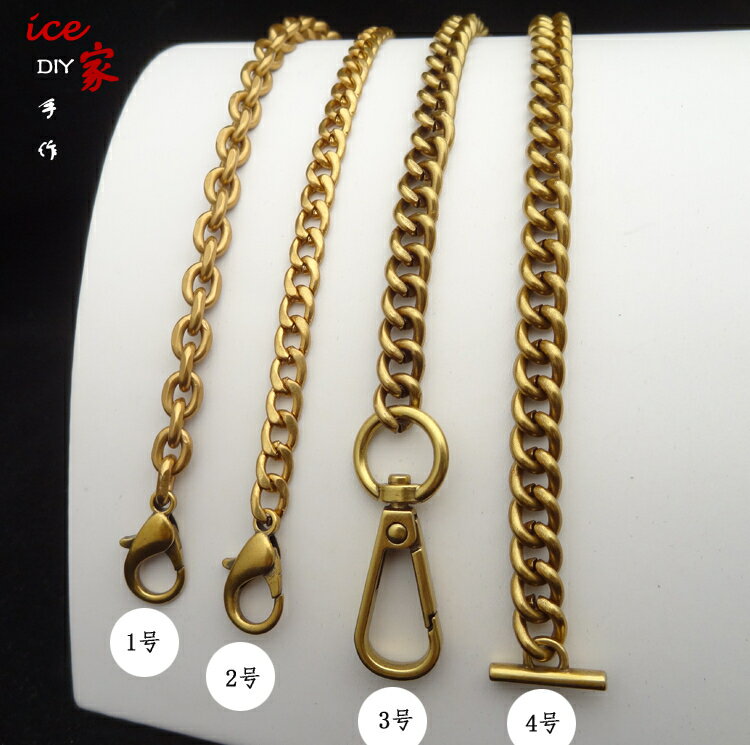 淺古金色小包包帶包練子練條單買 復古小包練條肩帶斜跨側背跨 幸福驛站