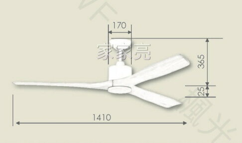 楓光吊扇 57吋 DC吊扇 鴛鴦系列 珍珠白 平光黑 梧桐木 DC省電變頻 內附DC專用遙控器 正反轉功能 (A Light) 1