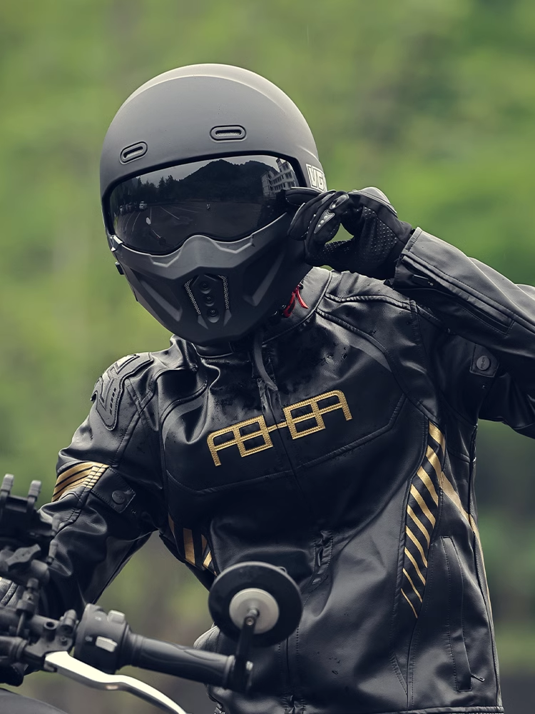 3C認證國產蝎子頭盔復古電動車安全騎行機車全盔男夏季巡航摩托車