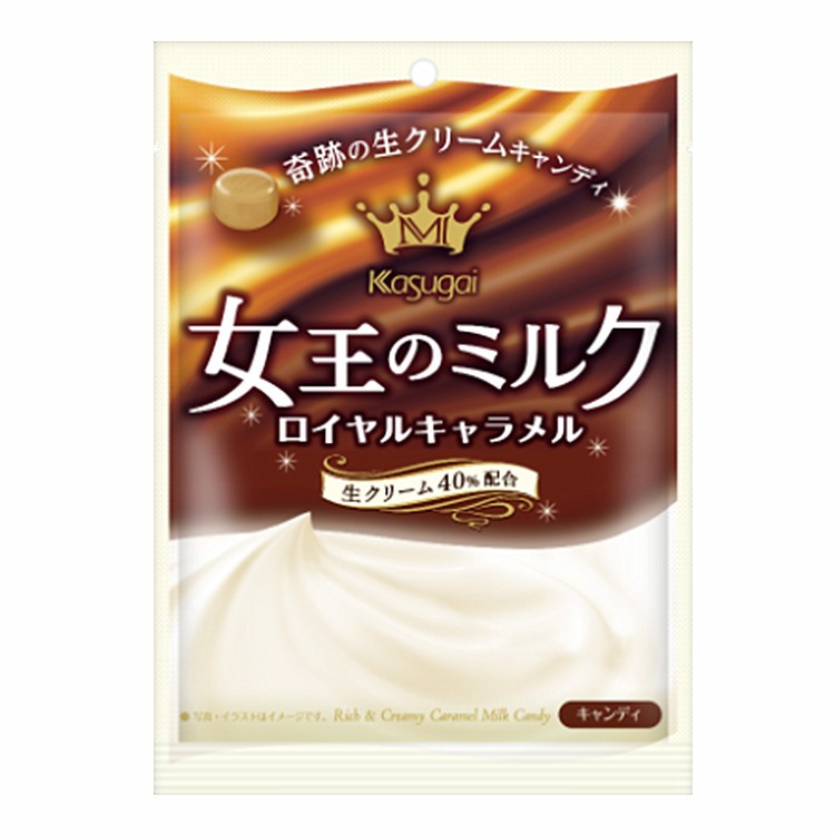 【江戶物語】KASUGAI 春日井製菓 原味/焦糖風味 牛奶糖 硬糖 女王牛奶糖 北海道鮮奶油 日本必買 日本原裝進口 0