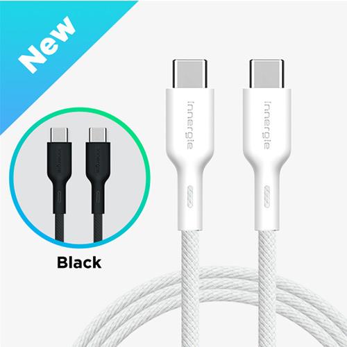 臺達Innergie 100W C-C USB-C對USB-C充電線 黑 1M