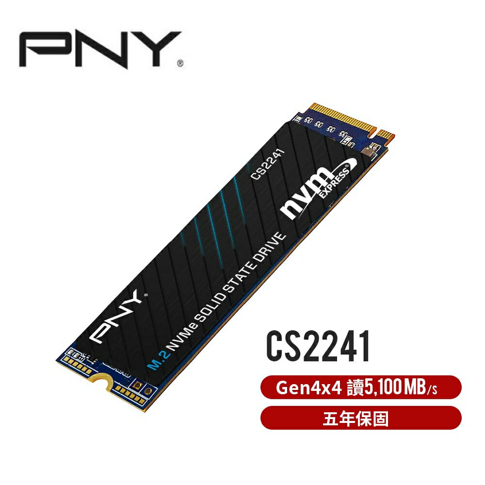 【含稅公司貨】PNY CS2241 4TB 2TB M.2 2280 PCIe Gen4 SSD固態硬碟 PS5相容