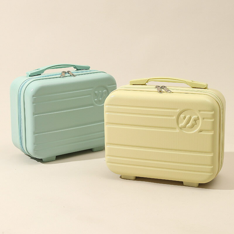 楓林宜居 韓版手提箱馬卡龍色14寸行李箱伴手禮化妝箱禮品盒迷你收納旅行箱