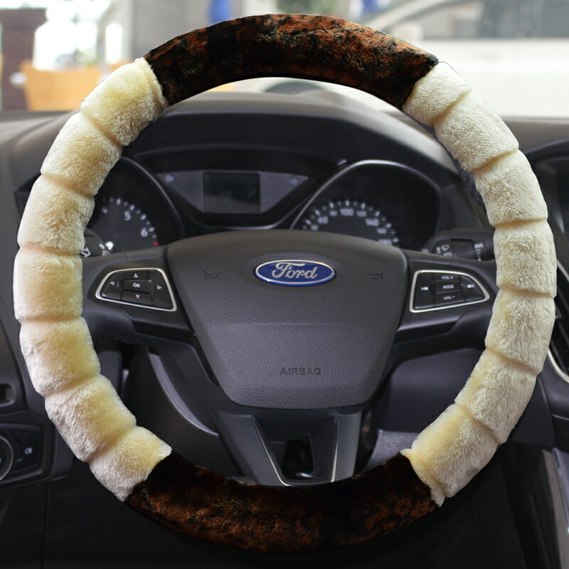 福特福睿斯方向盤套福克斯經典蒙迪歐銳界翼博冬季毛絨防滑通用型 1