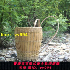 貴州竹編手工竹器采茶用具背簍竹制品成人舞臺道具農家買菜用具