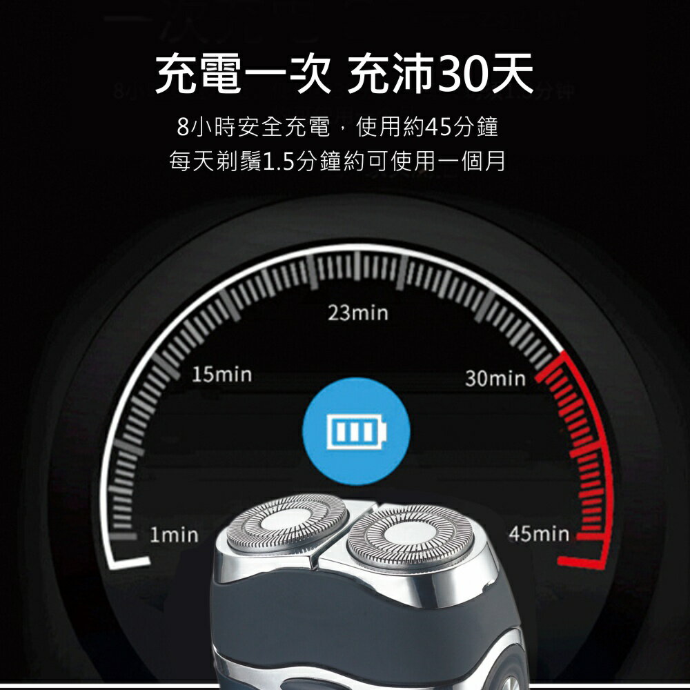 【KINYO】雙刀頭充電式刮鬍刀 (KS) USB充電 2D刀頭  | 旅遊 隨行  禮物 父親節 88節 5