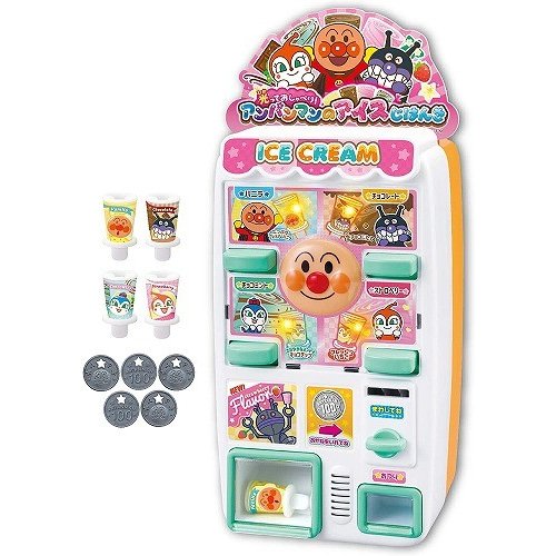 真愛日本 雪糕 冰棒 販賣機玩具 麵包超人 冰淇淋 電視卡通 販賣機 家家酒玩具 ST 安全