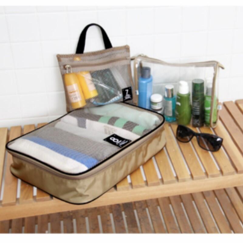 衣物分類袋 3件組 行李箱分類 收納袋 收納包 透視旅行袋 分類袋【DR158】 123便利屋