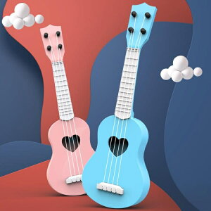 【八折下殺】兒童音樂小吉他可彈奏尤克里里初學者仿真樂器琴男女寶寶玩具女孩 閒庭美家