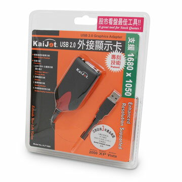 <br/><br/>  j5create 凱捷 USB 2.0 VGA 外接顯示卡 (KJT1680)<br/><br/>