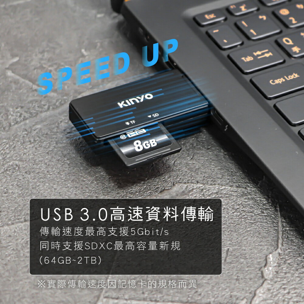 【KINYO】USB 3.0讀卡機 (KCR-120) 3