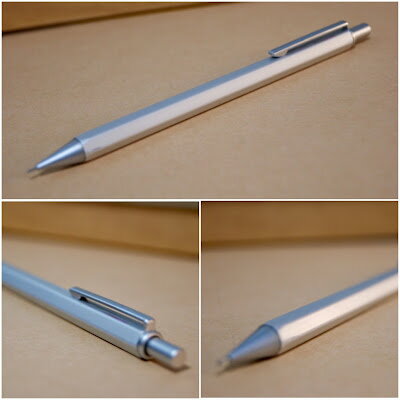 日本 MUJI 無印良品 鋁質六角形自動鉛筆 0.5mm 文具用品＊夏日微風＊