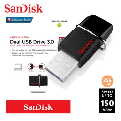SANDISK Ultra OTG 256G USB 3.0 雙用 隨身碟 安卓手機平板適用 手機擴充