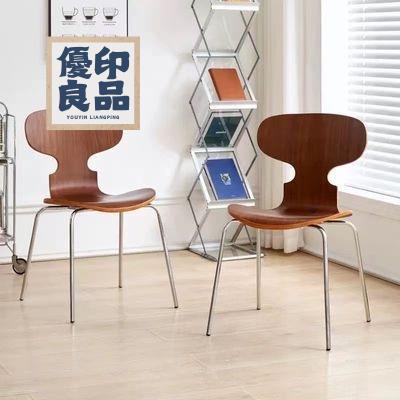 工廠直銷 【ins風設計感椅子】品質傢俱 北歐風輕奢螞蟻椅餐椅設計師款中古家用餐廳椅網紅咖啡廳靠背椅 椅子 凳子特惠/開立發票 全館折扣 y5415