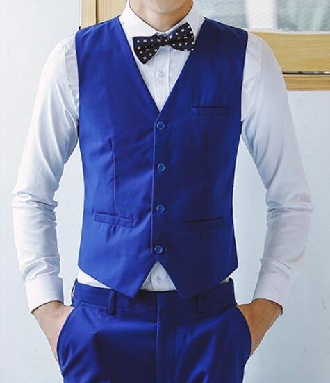 FINDSENSE品牌 韓國男 三件式西裝外套 成套西裝 修身西裝 西裝外套 馬甲+褲子+襯衫