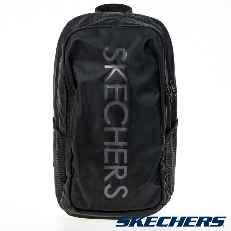 SKECHERS 筆電包 大容量 後背包 背部透氣 S117306 經典黑 [陽光樂活](DX)SKECHERS 筆電包 大容量 後背包 背部透氣 S117306 經典黑