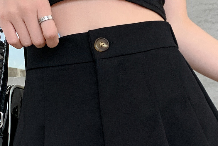 中大尺碼女裝 大尺碼短褲 高腰顯瘦A字百褶短褲 休閒熱褲休閒短褲 打底褲 櫻桃嚴選 5