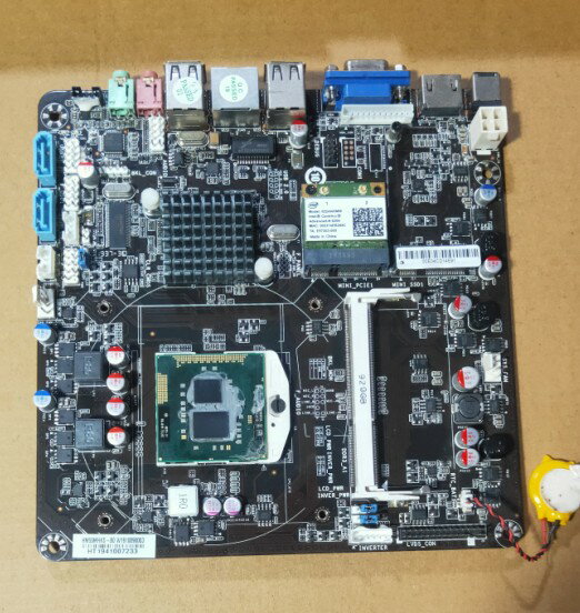 {保固一年 可打統編}迷你工控機 一體機主機板 HM55MHKS-B0 DDR3 H55迷你小板 帶HDMI