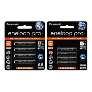 eneloop Pro 充電電池組 三號 4入 + 四號 4入