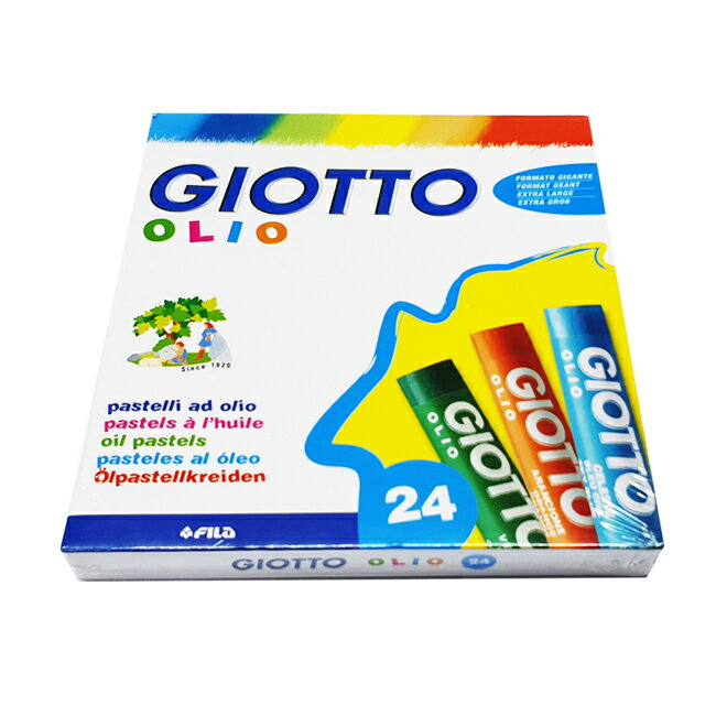 【義大利 GIOTTO】 293100  兒童 粉蠟筆  24色 /盒