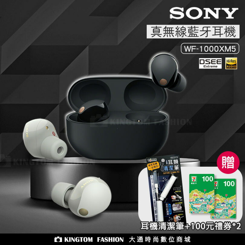 【贈耳機清潔筆+商品卡200元】 SONY 索尼 WF-1000XM5 主動式降噪真無線藍牙耳機 智慧降噪 / IPX4防水 原廠公司貨 【24H快速出貨】