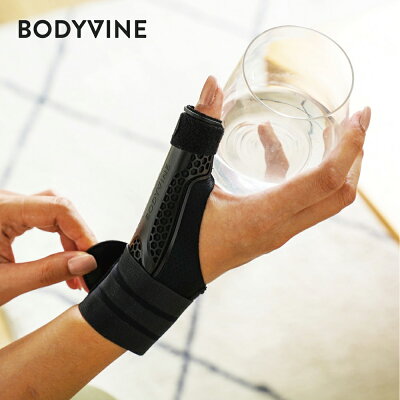 【BODYVINE巴迪蔓】拇指固定式護腕 1只|XC60熱塑夾板|可調式加壓|手腕支撐|滑手機打字家事護具