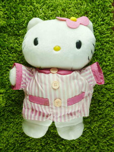 【震撼精品百貨】Hello Kitty 凱蒂貓 KITTY絨毛娃娃-睡衣圖案 震撼日式精品百貨