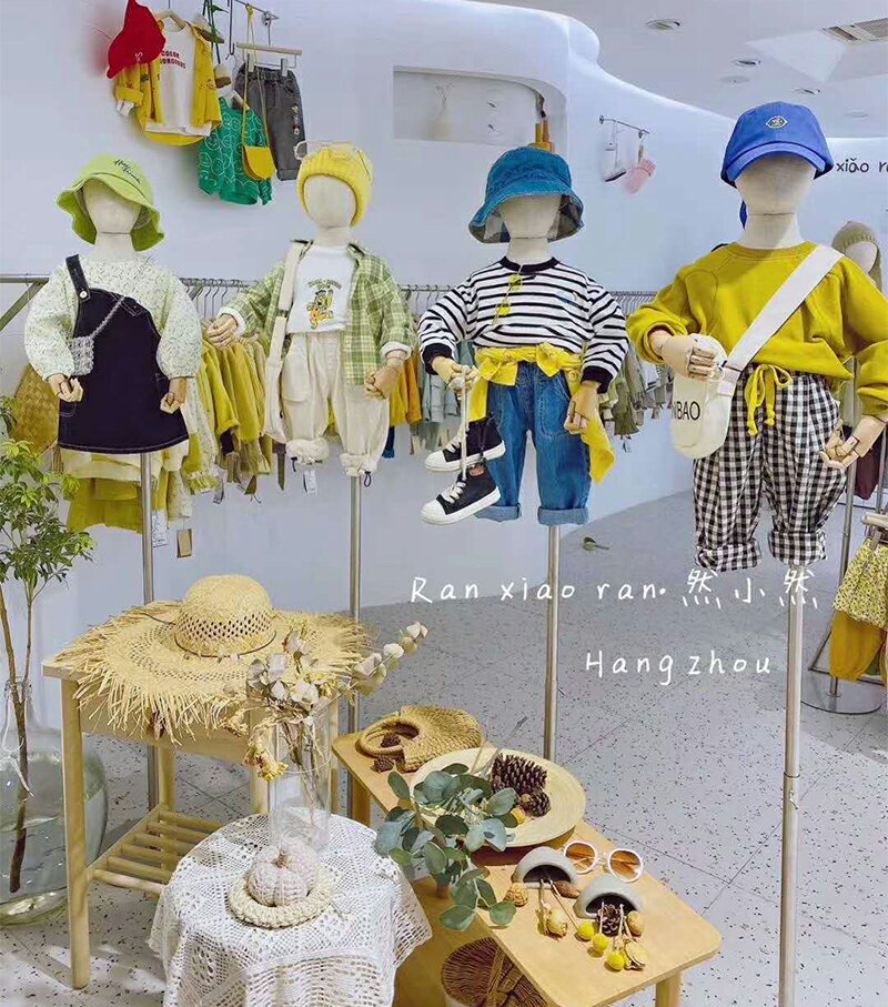 模特道具 兒童模特道具半身童裝服裝店男女小孩衣服展示架帶頭23468歲模特【MJ13804】