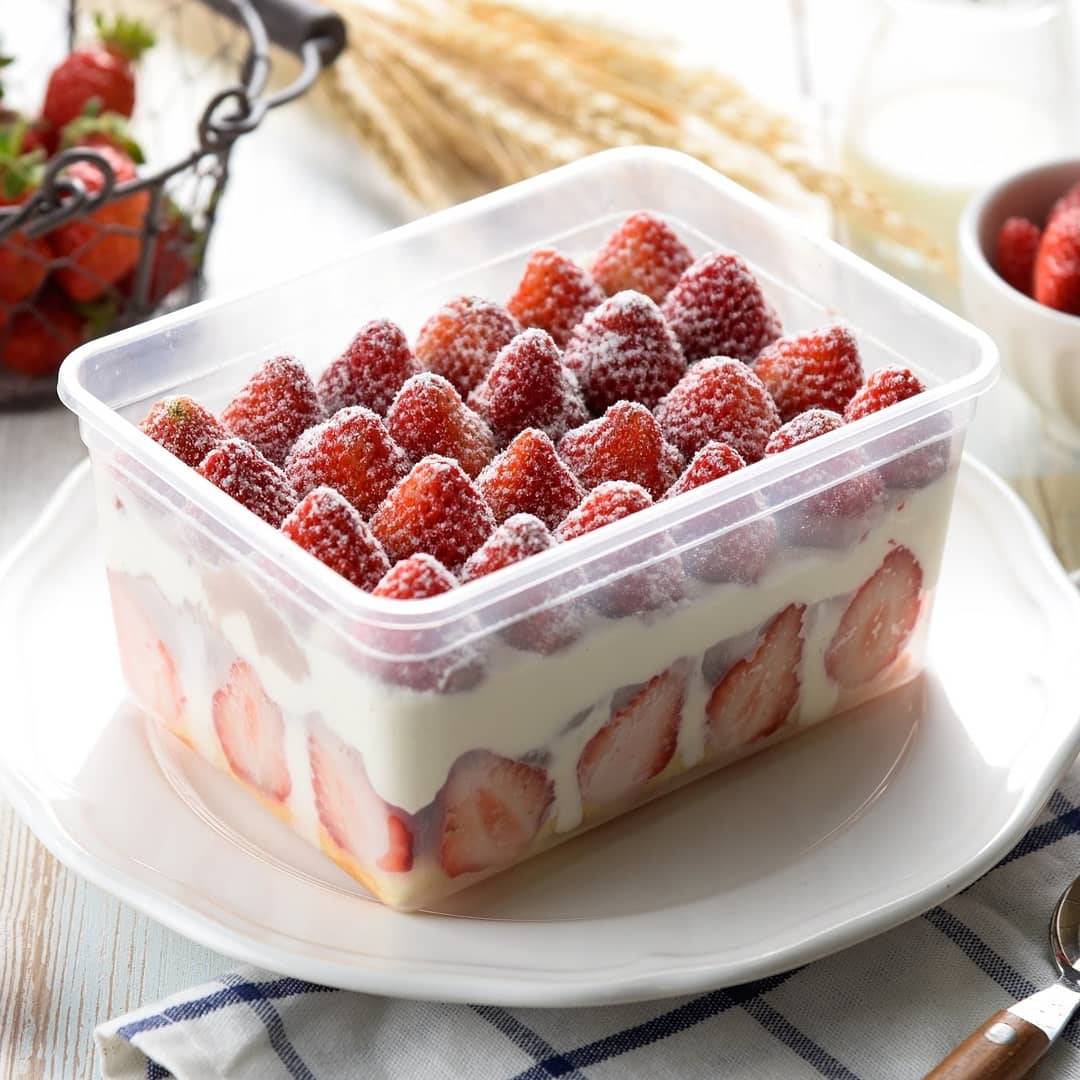 超人氣團購美食/辦公室最愛/草莓爆多【無芋頭】便當/盒子蛋糕/下午茶首選   600克左右