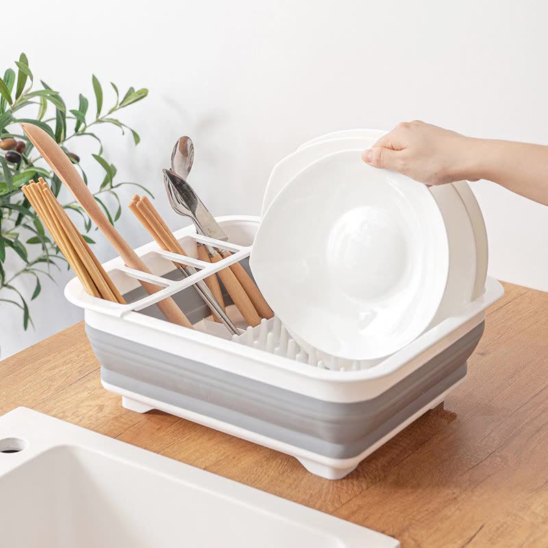 新款廚房置物架架水槽碗架可折疊洗碗池放碗筷碗碟收納架子瀝水籃