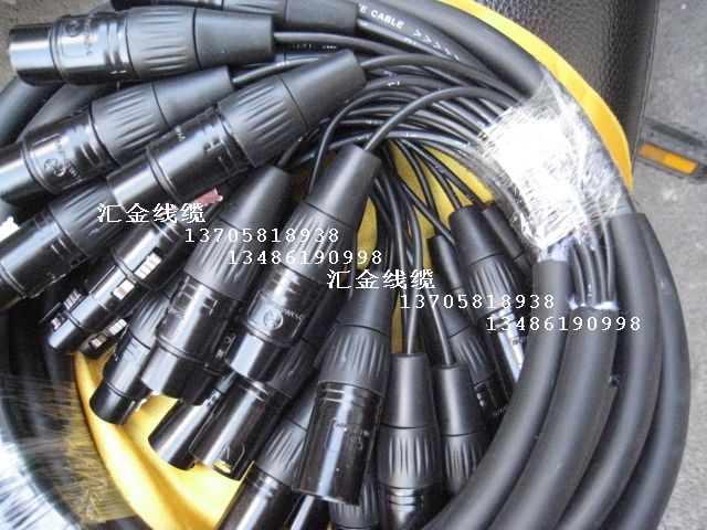 多路遮蔽話音訊信號筒線纜多路纜 8-路舞臺音頻線