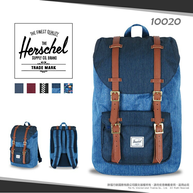 《熊熊先生》Herschel 加拿大 知名品牌 優惠7折 10020 大容量 帆布包 後背包 護脊背墊 學生書包 輕量 雙肩包