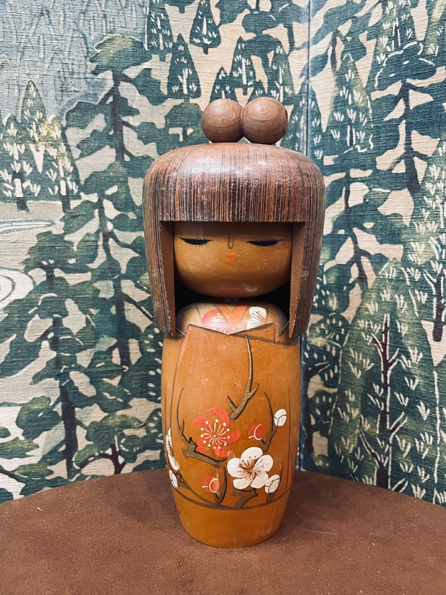 日本木介子娃娃，木質玩具，齊劉海木介子，木偶