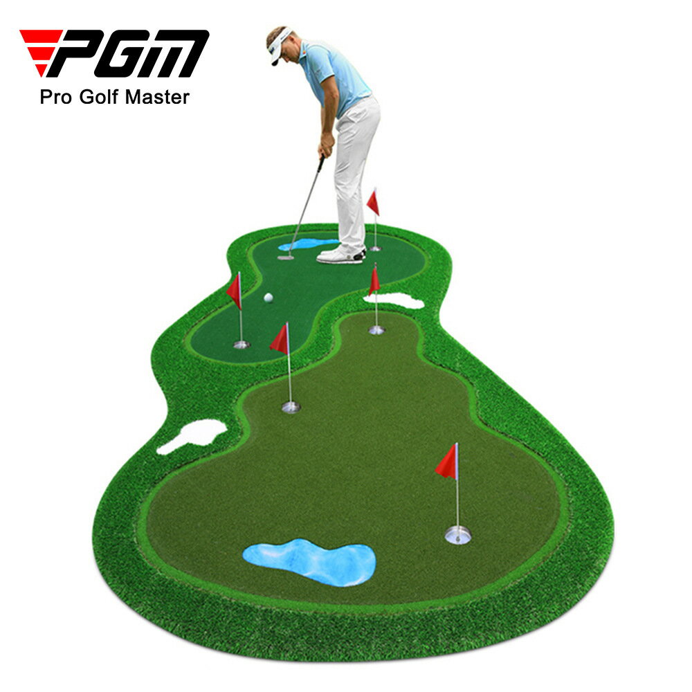 PGM 雙球速果嶺 室內高爾夫推桿練習器 2*4米 專業練習