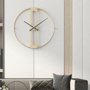 北歐創意個性時尚wall clock靜音鐘表家用ns鐵藝掛鐘簡約