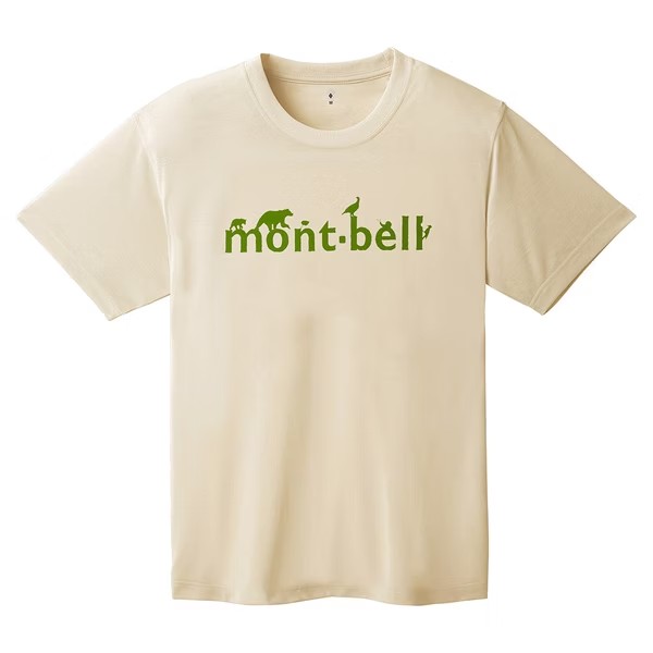 ├登山樂┤日本 mont-bell WIC.T MONT-BELL 短袖排T 象牙白 # 1114731IV
