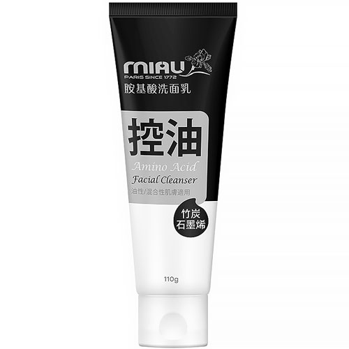 MIAU 胺基酸洗面乳 竹炭石墨烯 控油 110g