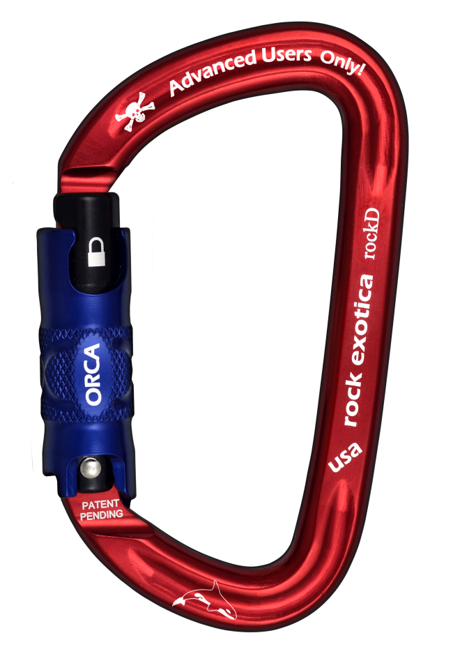 Rock Exotica - C2O ORCA RockD 三段鎖安全鎖鉤環/鋁合金D型鉤環/登山勾環